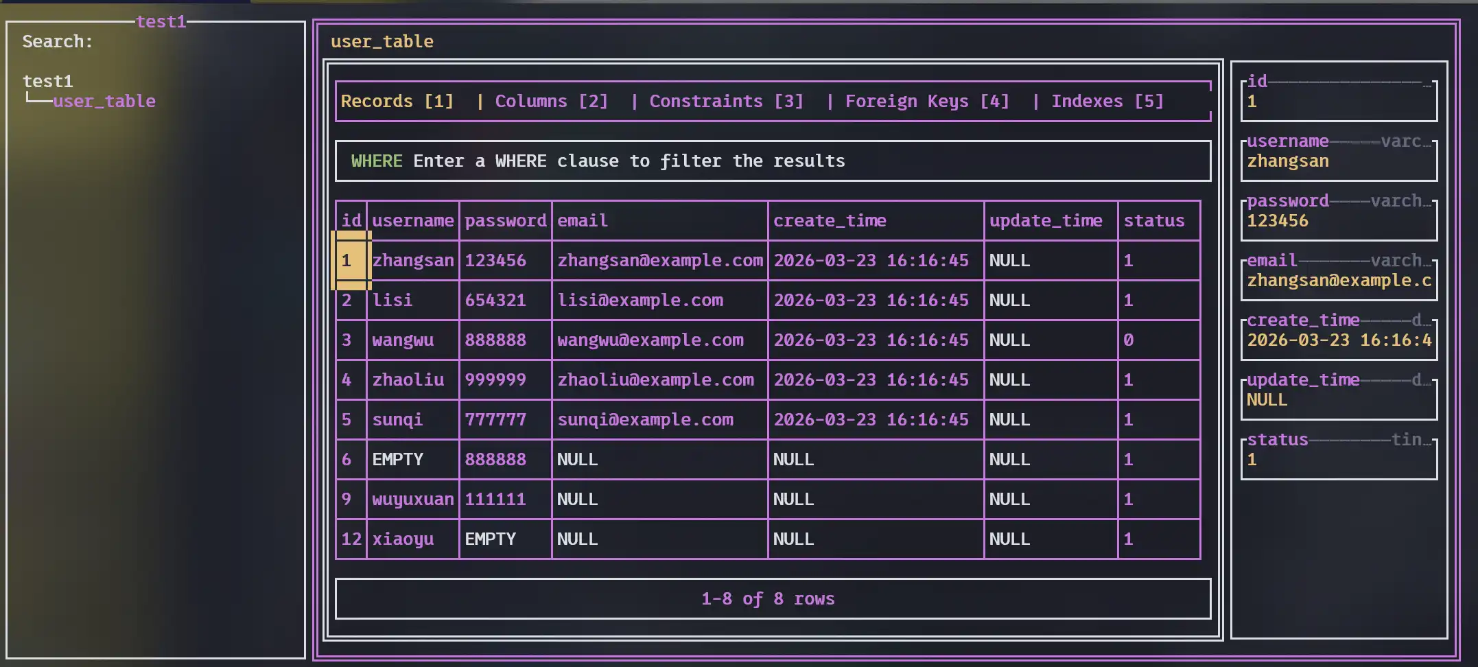 命令行数据库管理工具Lazysql使用体验 - 默认图片